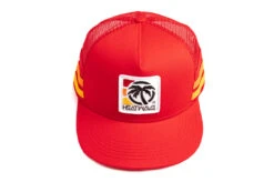 HWV 4 Speed Stripe Trucker Hat Red -Heat Wave Visual 4 Speed Stripe Hat 2