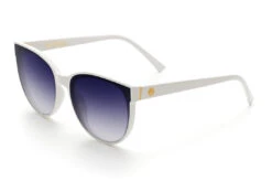 Carat Sunglasses: White -Heat Wave Visual Carat White Purple Rain