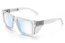 XL VISE Z87 Sunglasses Vapor Clear Frame: Blue Light Blocking -Heat Wave Visual Clear Blue Light Angle Clear