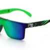Quatro Sunglasses: Aerosol Green Customs