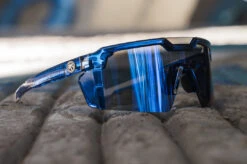 Future Tech Sunglasses: Neon Blue Frame Z87+ -Heat Wave Visual Neon Future Tech