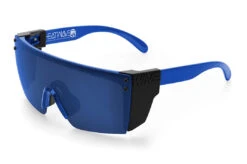 Lazer Face Sunglasses: Neon Blue Z87 11 Lazer Face Sunglasses: Neon Blue Z87 -Heat Wave Visual Neon Blue Black