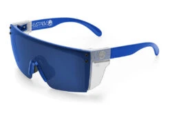 Lazer Face Sunglasses: Neon Blue Z87 13 Lazer Face Sunglasses: Neon Blue Z87 -Heat Wave Visual Neon Blue Clear