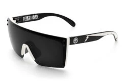 Lazer Face Sunglasses: White Frame Rusty Butcher Customs