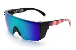 Lazer Face Sunglasses: Stars & Stripes USA Z87 7 Lazer Face Sunglasses: Stars & Stripes USA Z87 -Heat Wave Visual Stars Stripes USA Black Angle Black