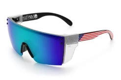 Lazer Face Sunglasses: Stars & Stripes USA Z87 9 Lazer Face Sunglasses: Stars & Stripes USA Z87 -Heat Wave Visual Stars Stripes USA Black Angle Clear