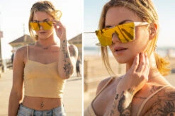 Clarity Sunglasses: Marble -Heat Wave Visual calrity marble