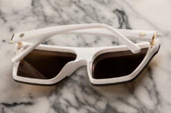 Clarity Sunglasses: White -Heat Wave Visual clarity white detail 2