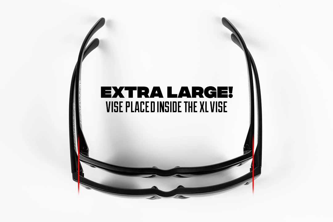 XL VISE Z87 Sunglasses Black Frame: Black Lens 2 XL VISE Z87 Sunglasses Black Frame: Black Lens - Image 2