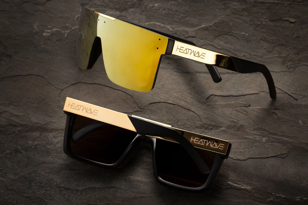 Quatro Sunglasses: Black/Gold Metal Customs 3 Quatro Sunglasses: Black/Gold Metal Customs - Image 3