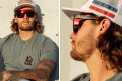 Performance Lazer Face Sunglasses: Red/Orange Z87+ -Heat Wave Visual lazer sunblast lifestyle