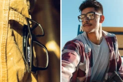 VISE Z87 Sunglasses Black Frame: Clear Lens -Heat Wave Visual z87vise